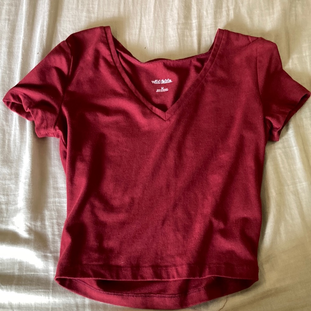 red crop top